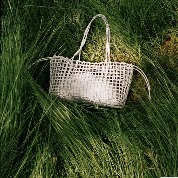 Mango Woven Tote - Picture 3 of 7